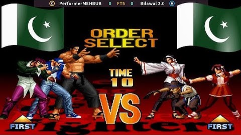 The king Of Fighter 97 PerformerMehbub (Pakistan) VS Bilawal  (Pakistan) FT5 Fightcade 2