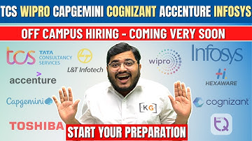 TCS, Wipro, Capgemini, Cognizant, Accenture & Other Off Campus Coming Soon😱 | Start Your Preparation