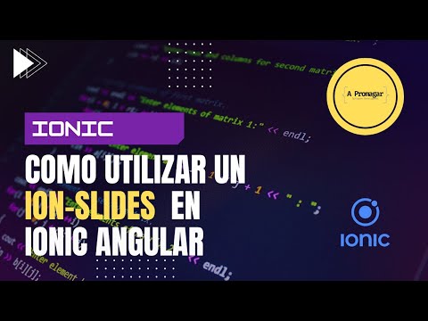 Crear ion-slides example IONIC Angular, Tutorial IONIC desde CERO en Español ion slides