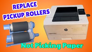 Fix HP LaserJet Pro M402dn Tray 2 Not Picking Paper   Clean or Replace Pickup Rollers