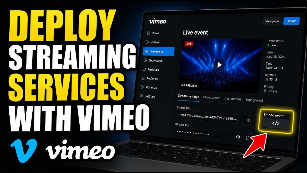 How to deploy streaming services with Vimeo - Detailed Guide - YouTube