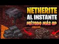 La TÉCNICA que DEBES USAR para conseguir NETHERITE FÁCIL Y RÁPIDO | MINECRAFT 1.18