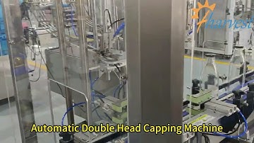 2-Head Automatic Capper - Industrial Bottle Cap Sealing Machine for Beverage Liquids #cappingmachine