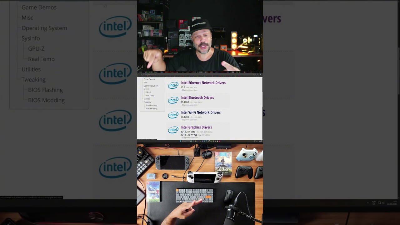 NOVOS DRIVERS INTEL P/ PLACA DE VÍDEO @controlecomfio 