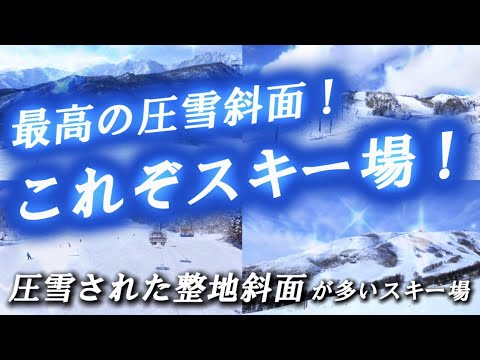 【これぞスキー場!】全国スキー場の圧雪された整地斜面が多いスキー場10選