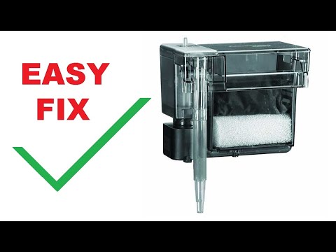 Hang On The Back Filter Easy Fix - YouTube