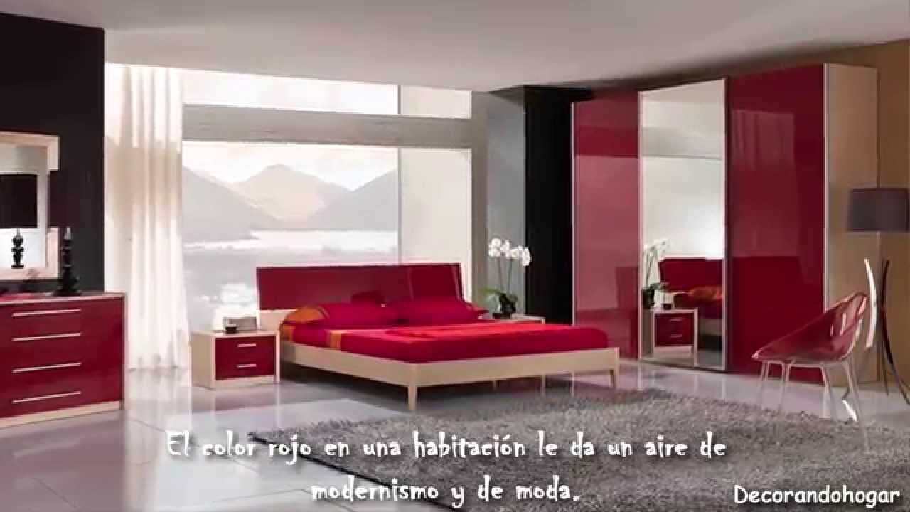 Decorar Dormitorio en Rojo | Habitación en color Rojo - YouTube