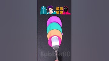 Squid Game satisfy mixing Guess the mixed color #squidgame #squidgame2 #satisfying #shorts