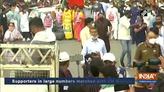 CM Mamata holds massive protest against fuel price hike in Siliguri
