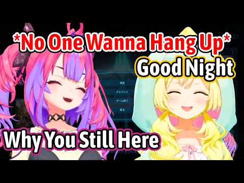 Vivi and Watame didn't want to end the call, so they got trapped in an endless loop
