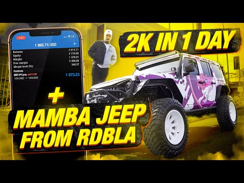 2k In 1 Day On a SMALL Forex Account + Mamba Jeep From RDBLA!!