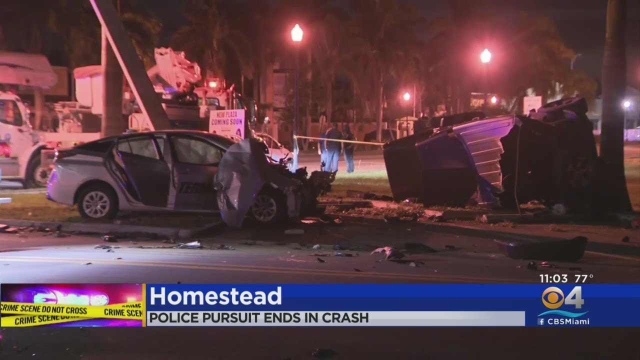Homestead Police Chase Ends In Big Crash Involving Innocent Driver ...