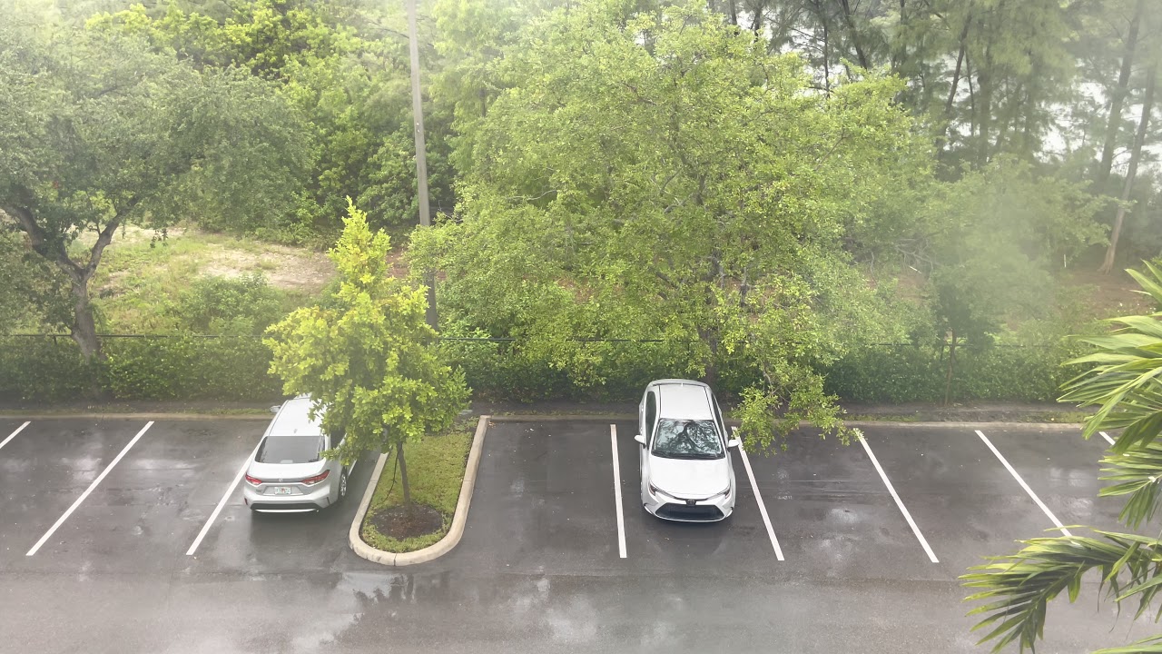 4K HDR • Light Afternoon Rain in Beautiful Pompano Beach • Florida