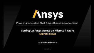 Ansys Access on Microsoft Azure : Express Setup