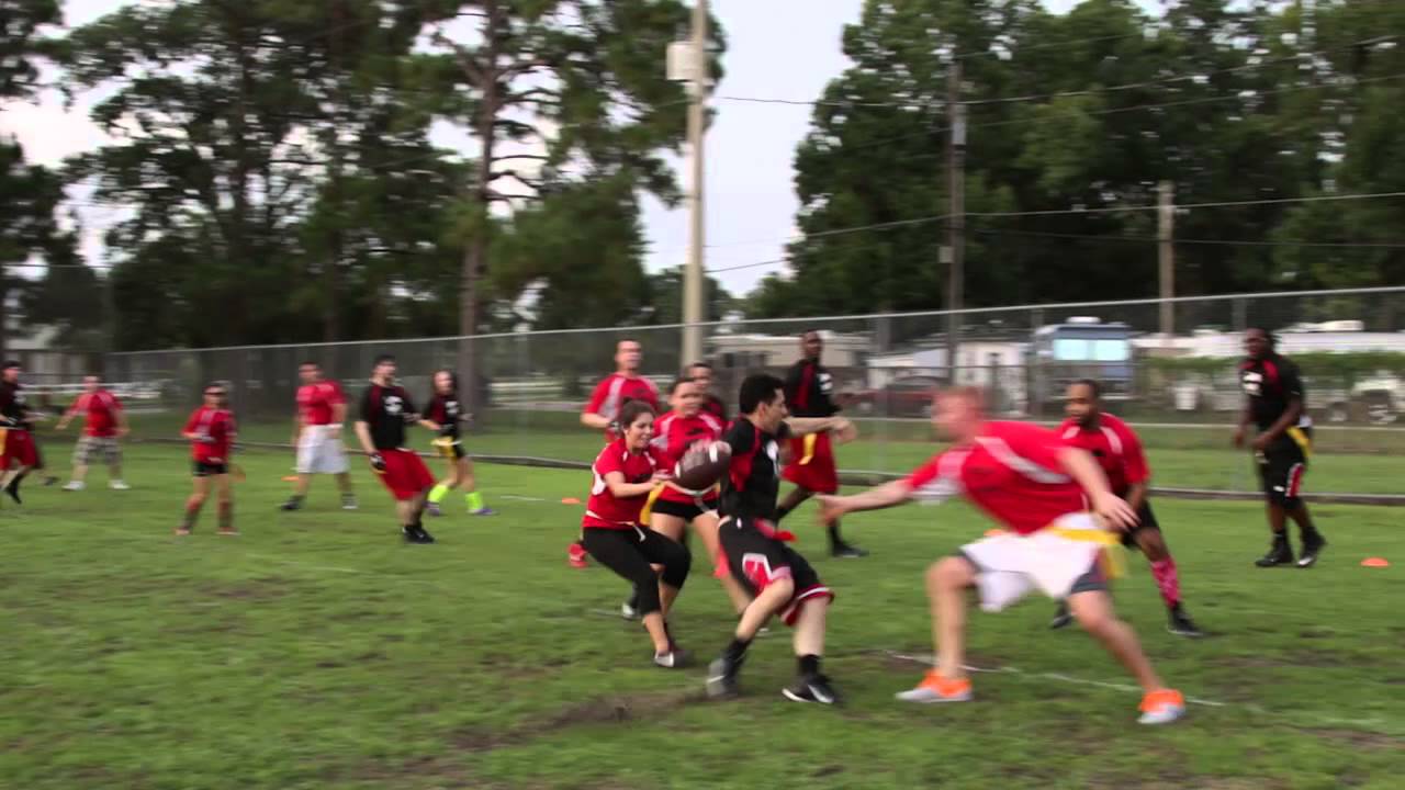 FlagFootbal 072814 BlackVsRed Alec QB run for extra pt