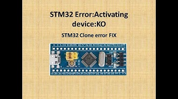 STM32 Error:validating device:KO Bluepill