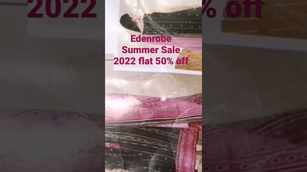 Edenrobe Summer Sale 2022 flat 50%off | shopee| for Full video visit my YouTube channel