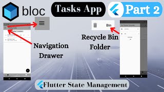 Tasks App Flutter [To Do App] Part 2 - Drawer | Recycle Bin