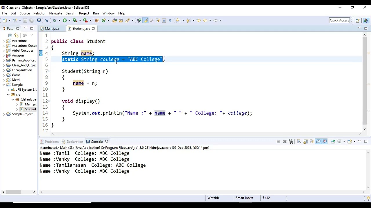Static Members in Java | Static Variables, Methods & Blocks Explained | Java Tutorial - 8