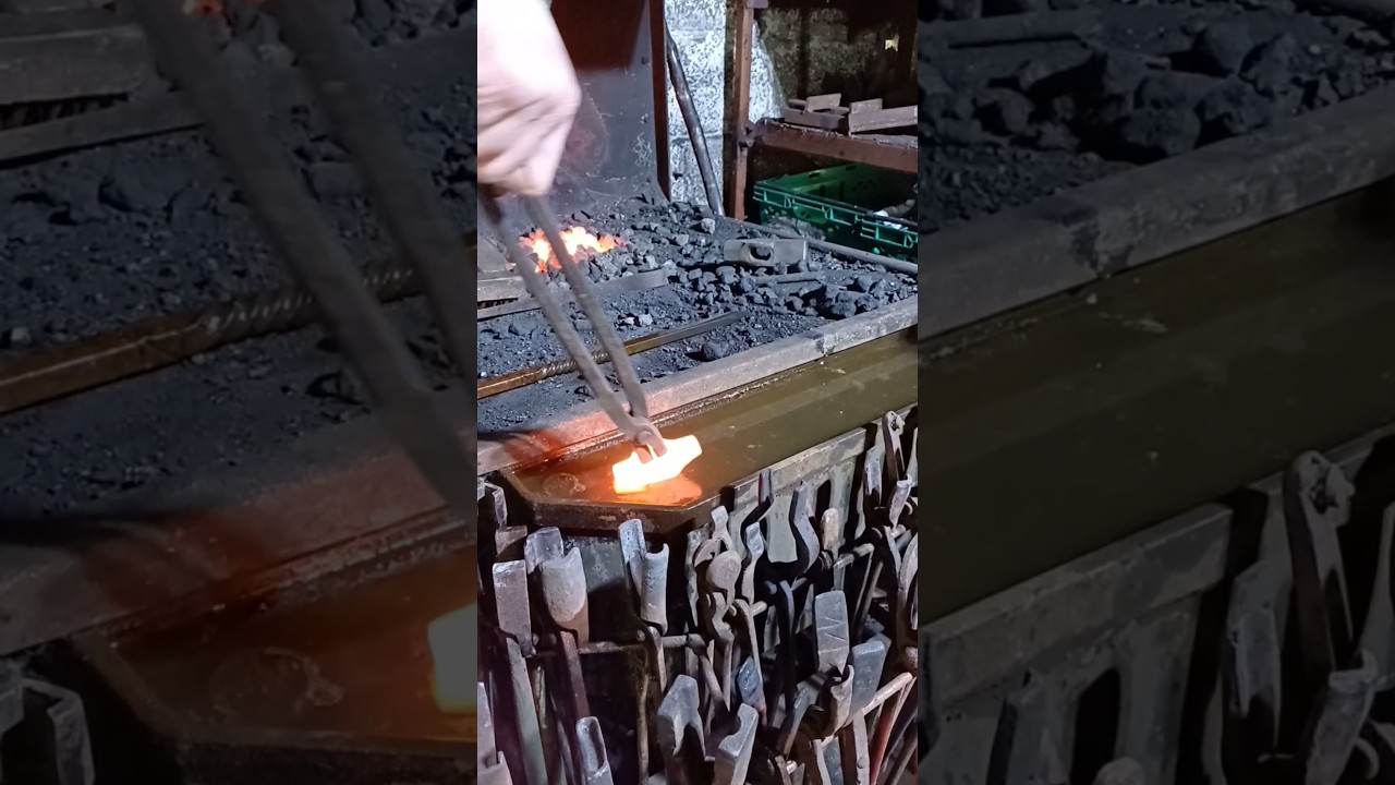 Forging my Sons first hammer!🔥 #blacksmith #hammer #traditional #craft #fatherandson #diy #ireland