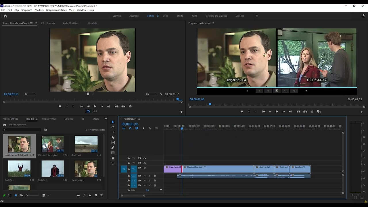 Premiere2022的Trim Monitor細修