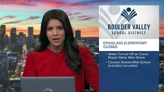 Douglass Elementary School closes Friday due to water main break: BVSD