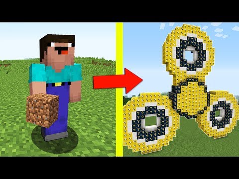 НУБ ПРОТИВ СПИННЕР ИЗ ЛАКИ БЛОКОВ В МАЙНКРАФТ ! КАК СДЕЛАТЬ СПИННЕР В MINECRAFT ! FIDGET SPINNER НУБ ПРОТИВ СПИННЕР ИЗ ЛАКИ БЛОКОВ В МАЙНКРАФТ ! КАК СДЕЛАТЬ СПИННЕР В MINECRAFT ! FIDGET SPINNER