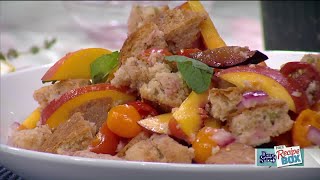 Plum & Peach Panzanella Salad