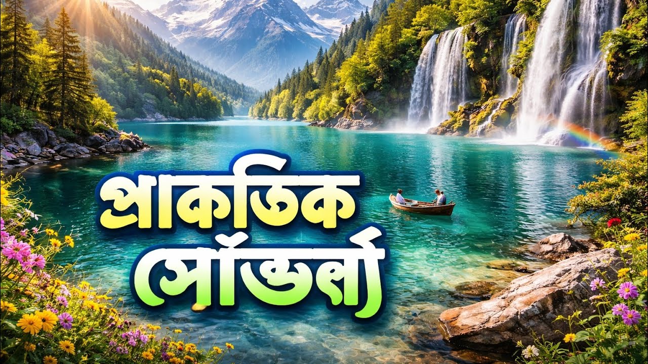 🌿 প্রাকৃতিক সৌন্দর্যের জাদু | শান্তি, পাহাড়, ঝর্ণা এবং সবুজ বন | Long Relaxing Nature Video