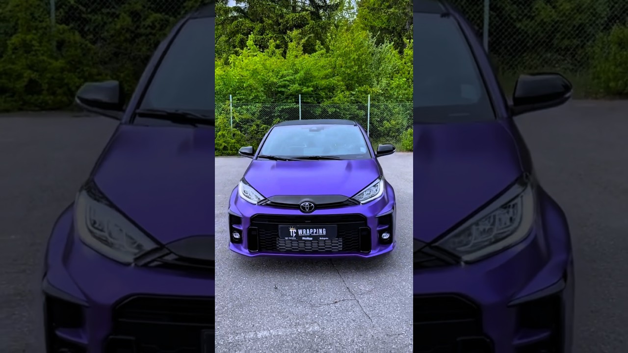 Change this Toyota GR Yaris from white to Purple Metallic