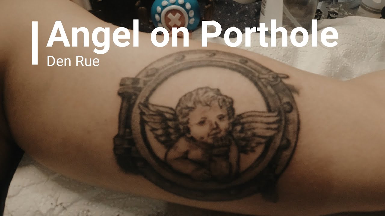 Angel On Porthole Tattoo Close Up Full Video Youtube