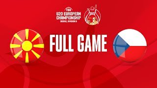 MKD v Czech Republic | Full Basketball Game |  FIBA U20 European Championship 2023