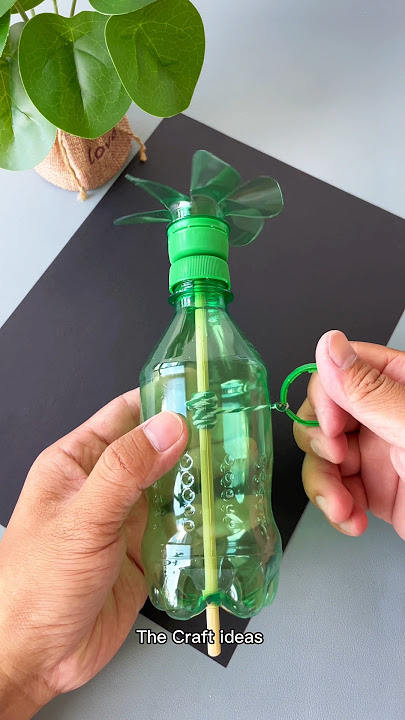 How to make fan at home made fan with bottle se fan Kaise banaen diy fan making #fan #shorts