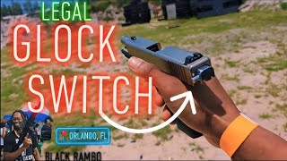 GLOCK 23 WITH A SWITCH! SHOOTING SWITCHES W/ SUPPRESSORS | Pew Party 2