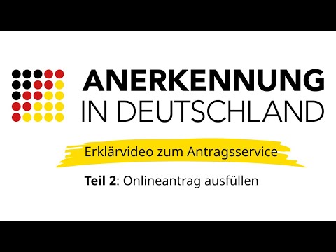 Erklärvideo zum Antragsservice Anerkennung: Onlineantrag ausfüllen - video from Bibb