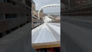 Quebec City Toboggan Slide In Winter 2024  toboggan quebeccity travel winterwonderland