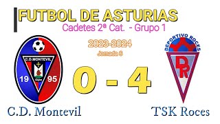 C.D. Montevil 0 - 4 TSK Roces de 2ªCadete-Grupo 1 (2023-2024)