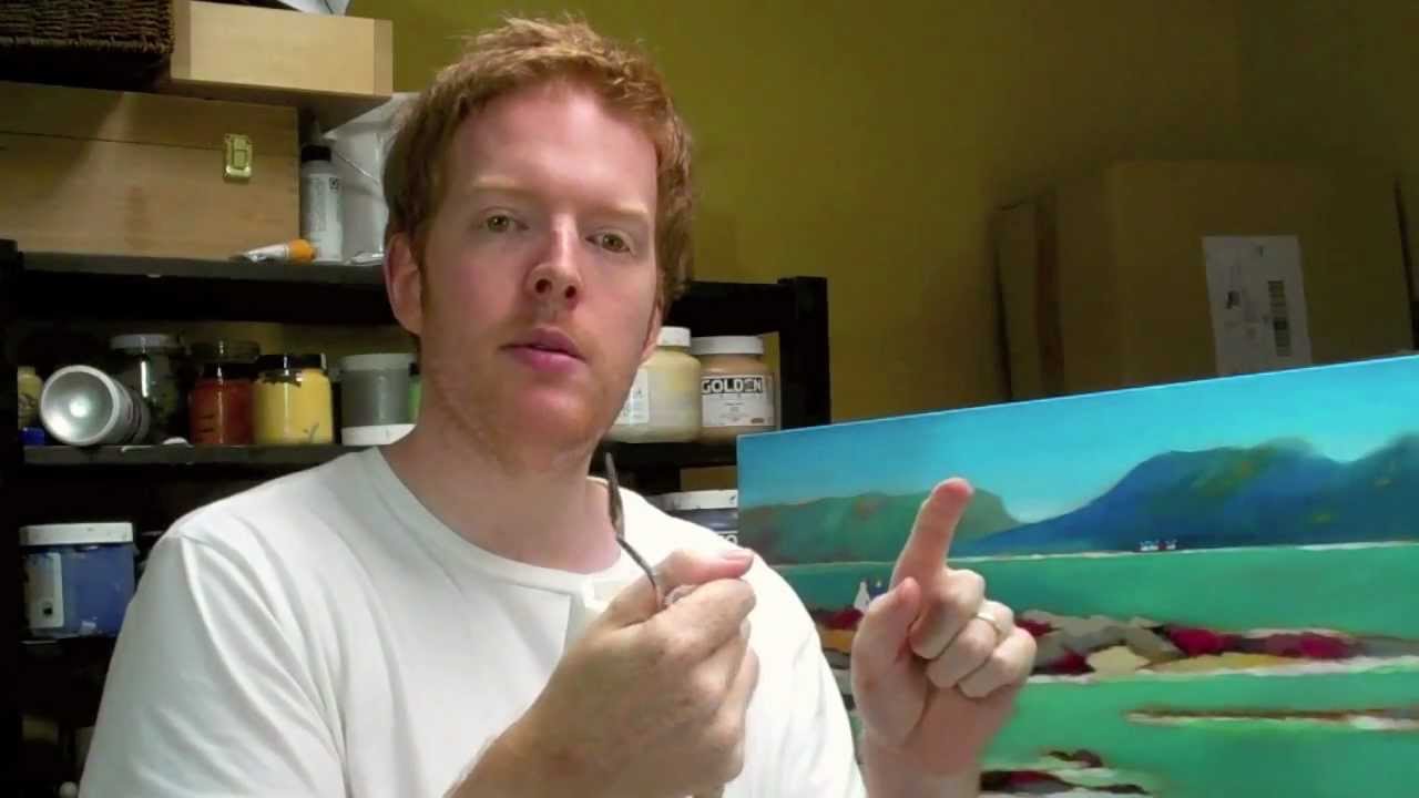 Acrylic Painting Techniques - How to lay out an acrylic painting palette  technique 