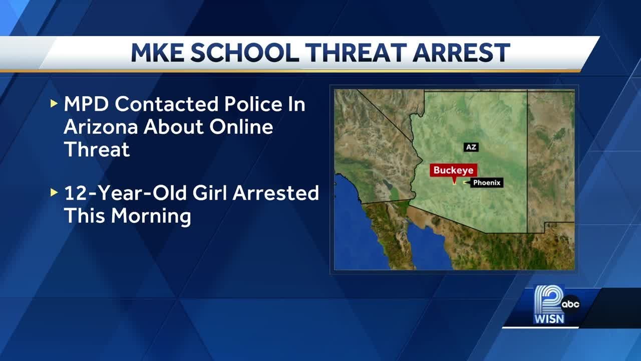 Arizona 12yearold arrested after Milwaukeearea school threats YouTube