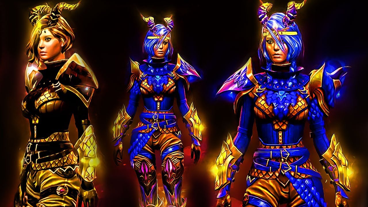 Guild Wars 2 Requiem Armor Combo/Character details 2 YouTube