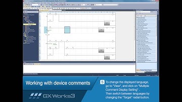 MELSOFT GX Works3 Tutorial No.5 "Working with device comments" / Mitsubishi Electric