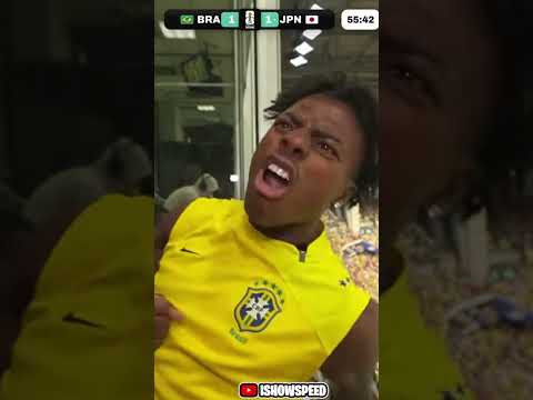 IShowSpeed's CRAZY Reaction to Casemiro’s Goal vs Japan! 😱🔥