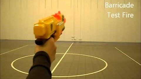 Nerf Barricade Test Fire