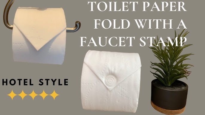 🧻💮 Fast and Easy Toilet Paper Origami With Stamp 