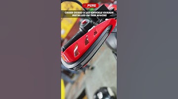 LED Knuckle Guards & Crash Guard Installed On This TVS Apache..!! #shorts #pune #tvsapache