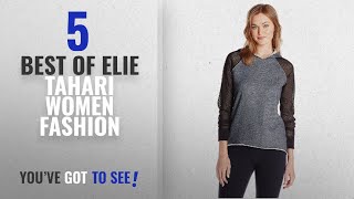 Elie Tahari Women Fashion [2018 Best Sellers]: Elie Tahari Women's Emory Knit, Navy Melange, Small
