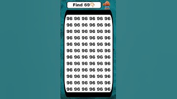 Find The Number 69 #quiztime #gkquiz #numberpuzzle #shoot