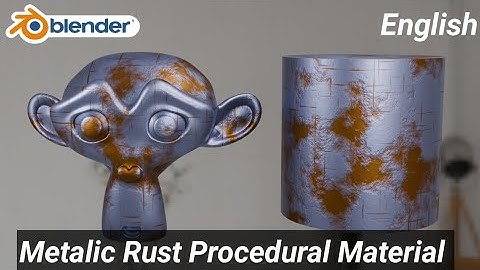 Metallic Rust procedural material blender English#blendertutorial#blender3dmodeling#blendertexturing