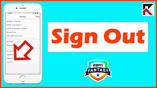 How Sign Out ESPN Fantasy Sports App screenshot 1