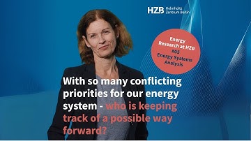 Energy Systems Analysis - Energy Research at HZB